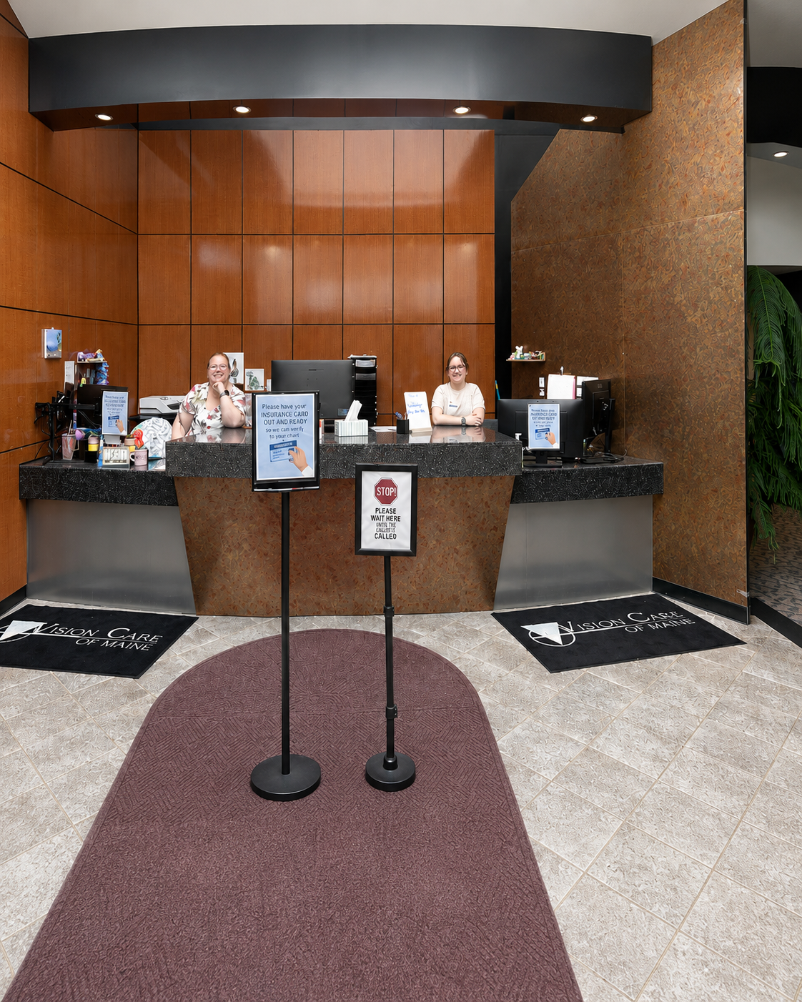 Inside the Bangor eye care office